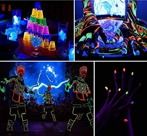 UV LED Blacklight, HouLight High Power 10W LED Black Light Floodlight IP65-Waterproof (85V-265V AC) for Blacklight Party Supplies, Neon Glow, Glow in the Dark, Birthdays, Blacklights, Curing - style: 10 Watts