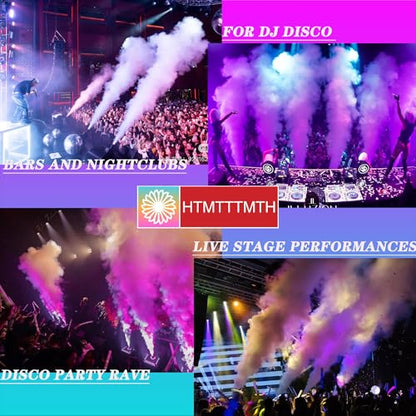 HTMTTTMTH12LED CO2 Fog Machine Digital CO2 Jet Machine Fogger Smoke Cannon DMX512 Smoke Mister Machine Multi-Angle Gas Column Fog Machine w/6m Hose, for DJ Concerts Parties Birthday Wedding - color: 12LED DMX fog machine
