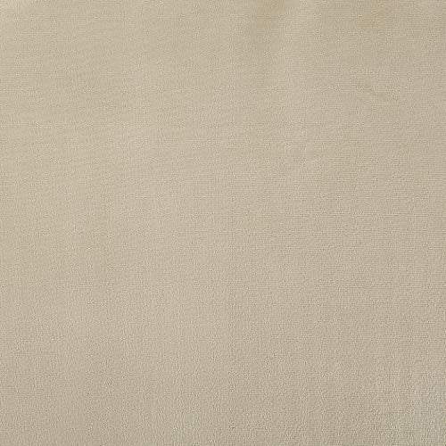 Sun Zero Hampshire Velvet Noise Reducing Thermal Extreme 100% Total Blackout Back Tab/Rod Pocket Curtain Panel, Ecru Off-White, 50"W x 84"L (1 Panel) - color: Ecru Off-white, size: 50"W x 84"L (Pack of 1)