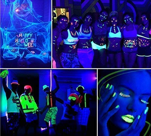 UV LED Blacklight, HouLight High Power 10W LED Black Light Floodlight IP65-Waterproof (85V-265V AC) for Blacklight Party Supplies, Neon Glow, Glow in the Dark, Birthdays, Blacklights, Curing - style: 10 Watts