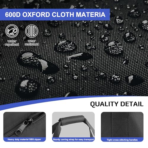 INFANZIA 60in Large Travel Duffel Bag, 600D Water Resistant Foldable, 336L | Sport Luggage Bag with Upgrade Zipper, Foldable Equipment Storage Bag, for Moving Camping Tent Tripod Fishing Umbrella - size: 60x18x19 inch-336L