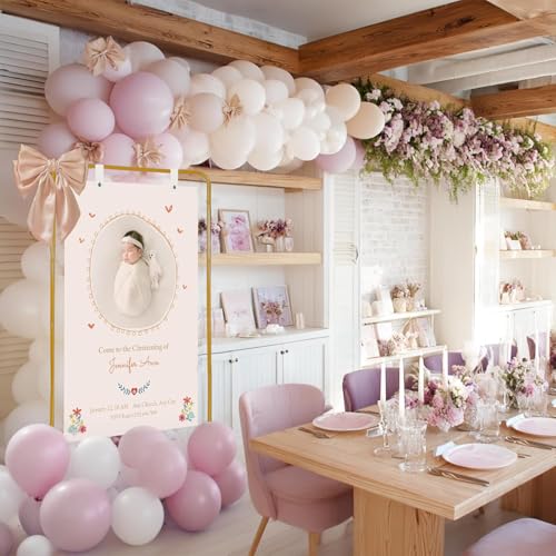 Adjustable Sign Holder, Heavy‑Duty Easel Stand, Wedding Sign Banner Stand for Wedding, Birthday, Baby Shower Events (Gold, M) - color: Gold, size: Flat-M