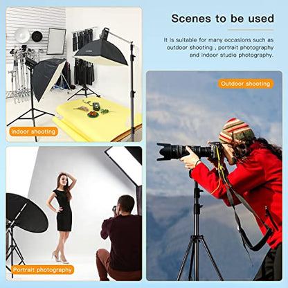 Godox Heavy Duty Aluminum Photography Light Tripod Stand for Studio Photography Lighting, Backgrounds, Monolights, Strobe Flash - 286CM, 112 Inches - size: 112 Inches