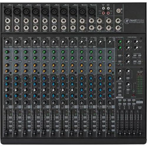 Mackie VLZ4 Series, 16-channel, Compact Mixer with Ultra-wide 60dB gain range and 10 Onyx Mic Preamps (164VLZ4) - style: 16-Channel