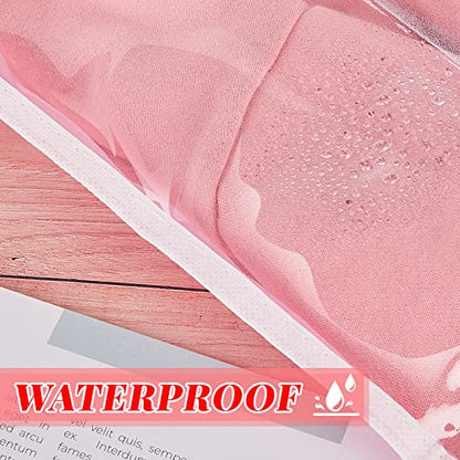 3 Pack Pink Dance Costume Garment Bag for dancers with 4 Zipper Pockets 38 x 22 Inch Kids Wardrobe Storage Bag Clear Window Garment Covers Recital Competition Bags for Girls Boys