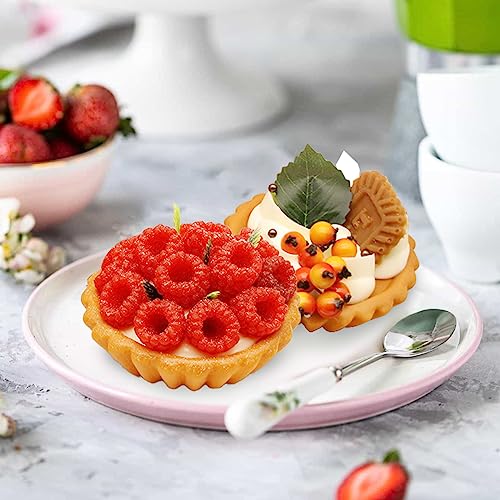6Pcs Fake Egg Tart Models Realistic Simulated Dessert Cake Food, for Display Photography Props Kitchen Home Decoration, Lifelike & Sturdy - size: 3 Inch