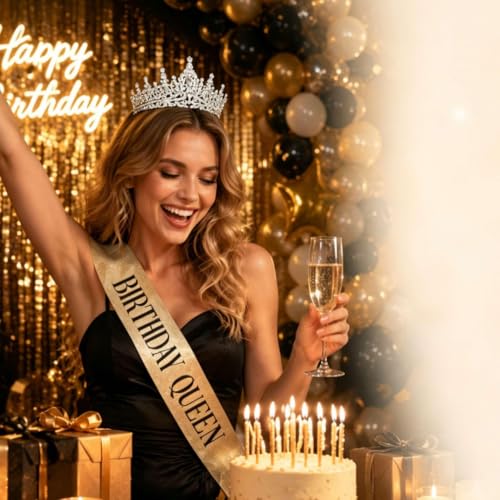 Tiaras Crowns for Women,Wedding Jewelry Set, Tiaras Necklace Earrings Crystal Bridal Wedding Jewelry Sets for Brides Bridesmaid Prom Costume Accessories - color: Silver