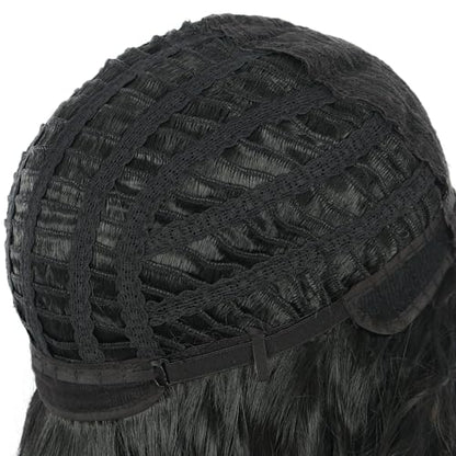 karlery California 70s 80s Rocker Wig Men Women Long Curly Black | Halloween Costume Wig - color: Black