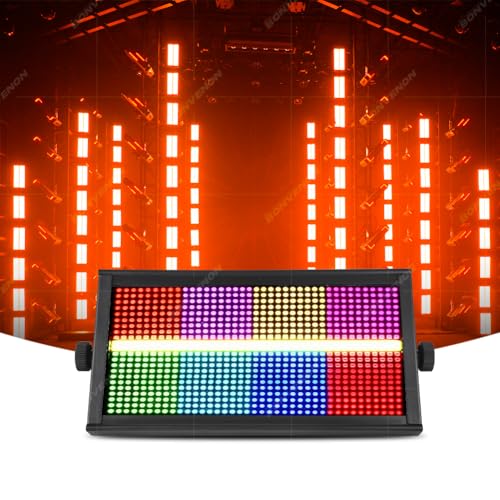 600W RGBW LED Stage Strobe Light - 960 LEDs with 16-Zone Chasing,Pixel Mapping & Zonal Control Effects Stage Lighting, Uplights DMX Dj Lights for Club Bar Party Wedding Stage Events (Strobe)