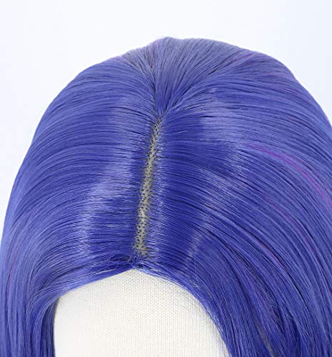 Topcosplay Kids wig for Girls Blue and Purple Wig Halloween Costume Cosplay Wig Long Wavy - color: Blue and Purple