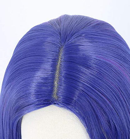Topcosplay Kids wig for Girls Blue and Purple Wig Halloween Costume Cosplay Wig Long Wavy - color: Blue and Purple