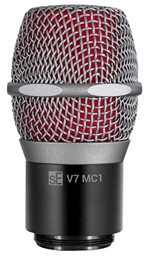 SE ELECTRONICS V7 MC1 Wireless Microphone Capsule - Compatible with Shure Wireless Transmitters - Professional Dynamic Microphone for Singing, Speech & Music Studio Recording (Grey) - color: Shure - Grey, style: MC1 = Shure Wireless