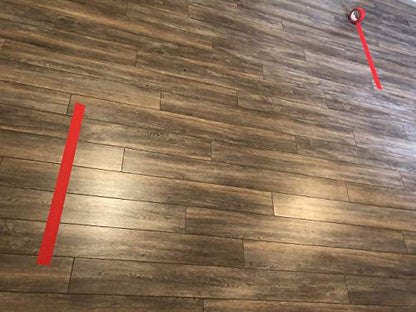 Line Marking Tape Bundle - Premium Grade Gaffers Tape, Made in America. Fluorescent Yellow and Red Rolls to Mark Your Floors with Bright Colors. Removes Easily Without Leaving Residue.