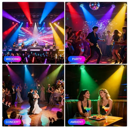 150W LED Moving Head Light, Sound Active DMX DJ Stage Light - size: 1 Pack
