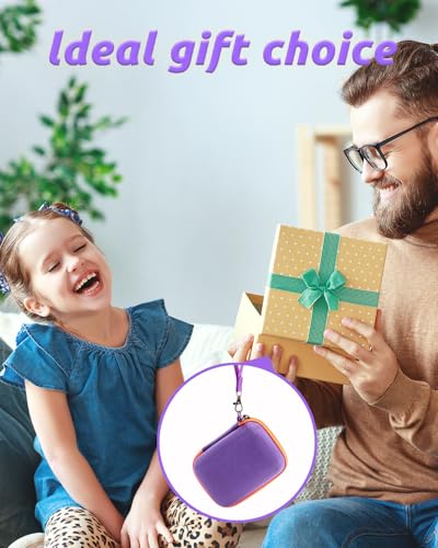 RAIACE Hard Storage Case Compatible Yoto Mini Audio Player, With Mesh Pocket for Cards, Cables and Accessories. (Case Only) - Purple - color: Purple
