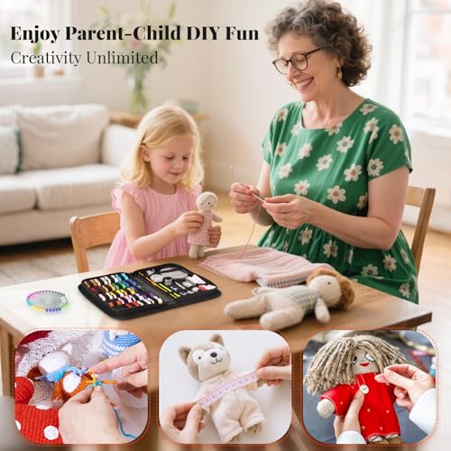 Coquimbo Sewing Kit Christmas Gifts for Grandma, Mom, Traveler, Adults, Beginner, Emergency, DIY Sewing Supplies Organizer Filled with Scissors, Thread, Sewing Needles, Tape Measure etc (Black, L) | Christmas Gifts for Grandma, Mom, Traveler, Needle and T