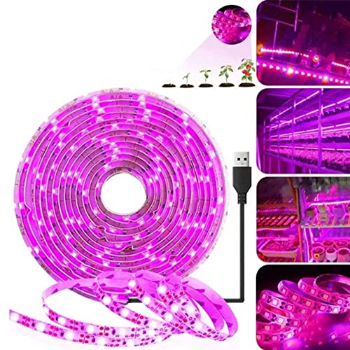 LED Grow Light Strips,Waterproof Full Spectrum Plant Grow Light, USB 13.12ft 240LEDs, Flexible Growing Lamp for Indoor Plants Succulents Hydroponics Greenhouse Gardening - size: 4M
