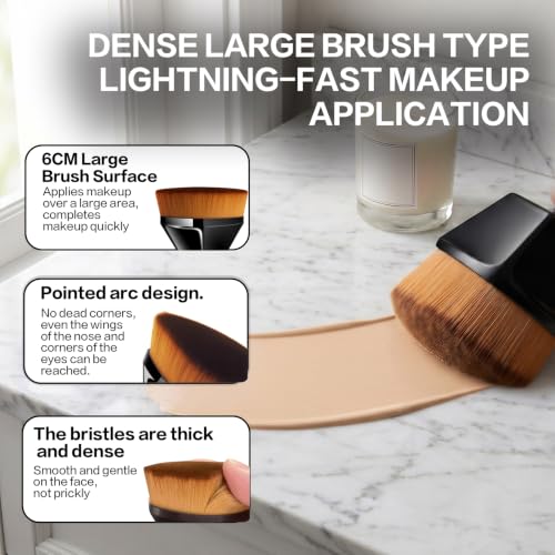 Makeup Brush Set 14PCS Professional-Complete Kit with Foundation,Eyeshadow,Blush&Lip Brushes-Soft Synthetic Bristles for Women&Beginners - color: C
