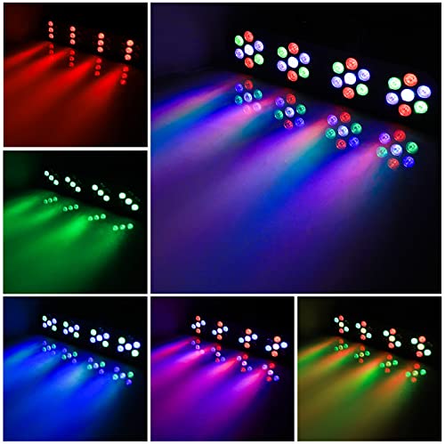 DJ Lights with Stand, Telbum Stage Lights with Stand Sound Activated LED Par Light Set, for Mobile Booth Gig Bar Wedding Church Band