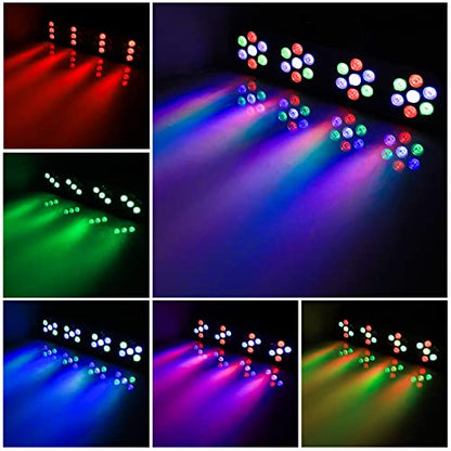 DJ Lights with Stand, Telbum Stage Lights with Stand Sound Activated LED Par Light Set, for Mobile Booth Gig Bar Wedding Church Band