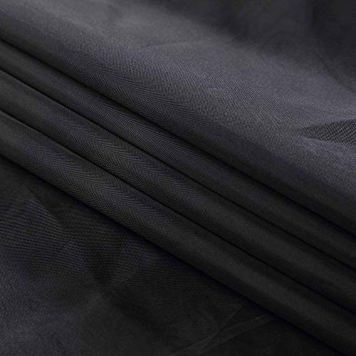 120" Wide (10ft Wide) x 100 Yards Roll - Black Sheer Voile Chiffon Fabric - Flame Resistant, NFPA 701 Tested, Perfect for Draping Panels and Masking for Weddings & Events - size: 100 Yards
