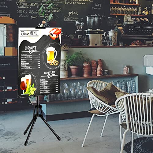 WHAUU Poster Stands for Display, Double-Sided Sign Holder Stand | Adjustable Sign Stand with Tripod, Height Up to 79 in, Poster Board Stand for Wedding, Restaurant & Business Advertising