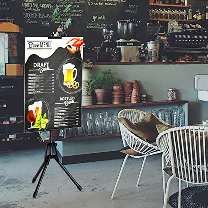 WHAUU Poster Stands for Display, Double-Sided Sign Holder Stand | Adjustable Sign Stand with Tripod, Height Up to 79 in, Poster Board Stand for Wedding, Restaurant & Business Advertising