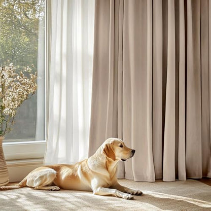 MIULEE Camel Beige Velvet Curtains 84 Inch Long 2 Panels, W40 x L84 | Luxury Super Soft, Thermal Insulated, Room Darkening Drapes, Rod Pocket Design, Window Curtains for Bedroom Living Room - color: Camel Beige, size: 40"W x 84"L (Pack of 2)