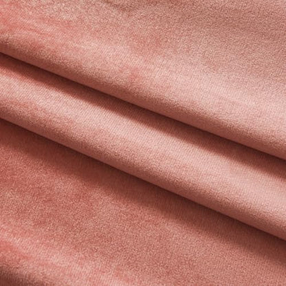 Velvet Tie Top Room Curtain Set- Girls Pink Bow Tie Design Drapes for Living Room/Bedroom W52 x L84-inch, 2 Panels - color: Blush Pink, size: 52"W x 84"L (Pack of 2)
