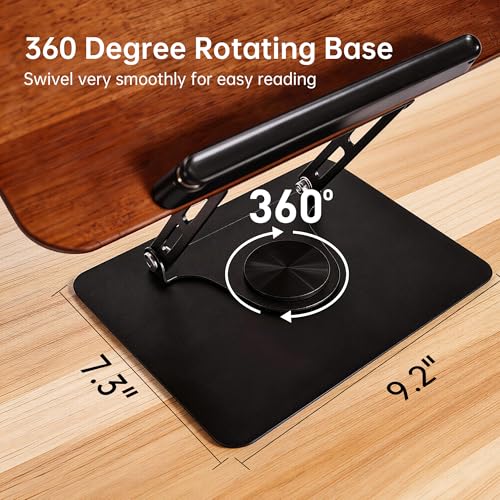 2-in-1 Floor & Desktop Book Stand, Adjustable Reading Music Podium | Portable Dual-Use 19"-62.2" Music Sheet Display, Laptop, Cookbook, Projector Stand Holder, 360° Rotate, Page Clip, Wood