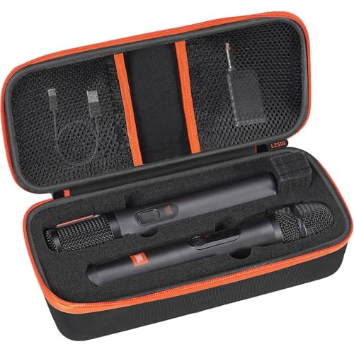 Wireless Microphone Case Compatible with JBL Wireless Two Microphone System - color: Black