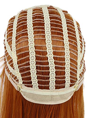 yuehong Long Orange Mullet Wig Spiked Rocker 70s 80s Disco Style Wig | Soft Breathable Heat Resistant Synthetic Fibers Daily Fashion Party Wig