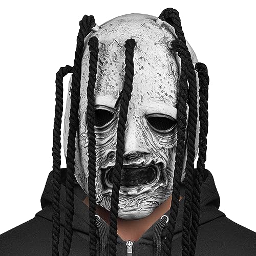 Zadin Rock Star Mask, Knot Mask, Fans Authentic Halloween Cosplay Costume, Heavy Metal Horror Performer Masks (Dark Rocker-Style Shadowcaster)