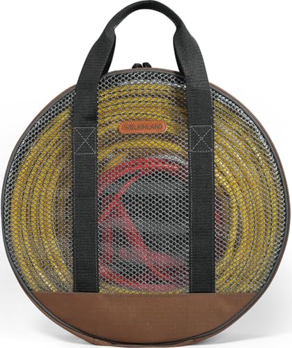 WELKINLAND 16-Inch Jumper Cable Bag, 15L Load & 180° Open Clear Cable Bag | Heavy-Duty Jumper Cable Storage Bag, Full-View Extension Cord Bag, Stay-Organized Hvac Hose Bags