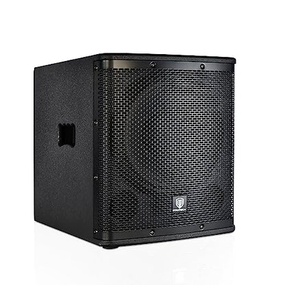 PRORECK SP-12X Active Powered PA DJ Subwoofer Cabinet 12 inch 1000W P.M.P.O with Class-D Amplifier, 3 DSP Presets-Monitor, Bass Reinforcement, Black, for Wedding, Party, Concert, Church (One Sub)