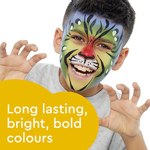 Snazaroo Metallic Face and Body Paint, 18.8g Pot, Electric Blue | Non-Toxic Hypoallergenic, Safe, Washable, Face & Body Paint for Halloween, Cosplay Costumes, Dress Up, Parties and Festivals - color: Electric Blue, style: 18.8g (0.66-oz) Pot
