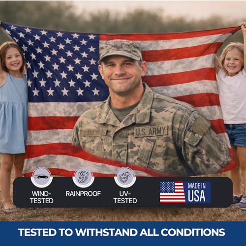 Custom Flag with Face on It by DreamController; Personalized American Flag with Photo Logo; Pink Flag Custom; 5 Sizes; HD Print; 2 Grommets; No Pole Hardware; Made in USA Fast Delivery - color: Flag with Photo