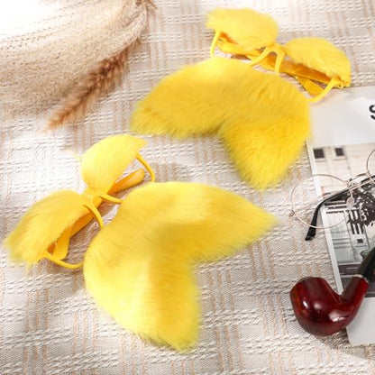 1 Pair Yellow Glasses with Mustache and Eyebrows Set, Halloween Funny Disguise Glasses Fake Mustache Cosplay Accessories Party Supplies Favors Gift for Party Favors Adults