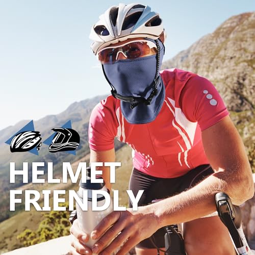 Balaclava Ski Mask, Sun Protection Breathable Face Cover Men Women - color: Navy