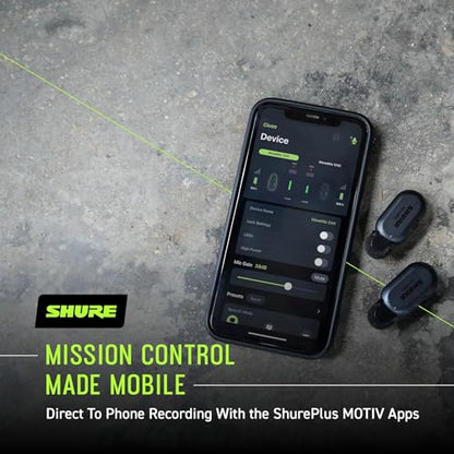Shure MoveMic One - Pro Direct to Phone Wireless Lavalier Microphone for iPhone & Android, Bluetooth Mini Mic, 24 Hours Charge, Quick Set Up, IPX4, Compact & Portable Clip Lav (MV-ONE-Z7) - style: Single Channel