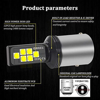 SOCAL-LED LIGHTING 1157 BAY15d Pink Purple LED Turn Signal Bulb Advanced 3030 SMD Bright Colorful DRL Brake Lamp Parking Tail Light, Pack of 2 - color: Pink Purple, size: 1157 (BAY15d)