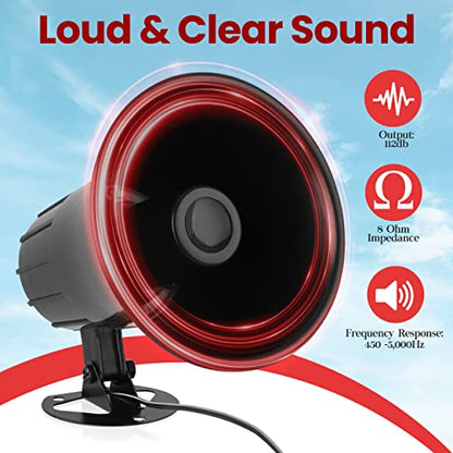Pyle All-Weather Mono Trumpet Horn Speaker - 5" Portable PA Speaker with 8 Ohms Impedance and 25 Watts Peak Power - 180 Degree Swiveling Adjustable Bracket for Easy Maneuverability
