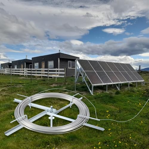 Steel Spinning Jenny Fence Wire Dereeler, Adjustable Fence Wire Dereeler | Made of Galvanized Steel, 360 Degree Rotating Spinning Jenny with Brake, Supports Multiple Wire Sizes