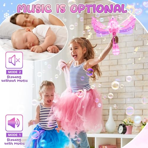 Eaglestone Princess Bubble Wands for Kids, Bubble Machine for Toddlers - color: Pink