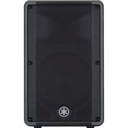 Yamaha DBR12 Pair of 12-Inch 1,000W Powered Loudspeakers Bundle — 131 dB SPL + FIR-X Tuning + D-Contour FOH/Monitor Switch for Mobile DJ, Wedding, Live Band, House of Worship