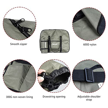 CamGo 20 Inch Folding Bike Bag - Wear-resistant Bicycle Travel Case Outdoors Bike Transport Bag for Cars Train Air Travel (Army Green, 20 inch) - color: Army Green