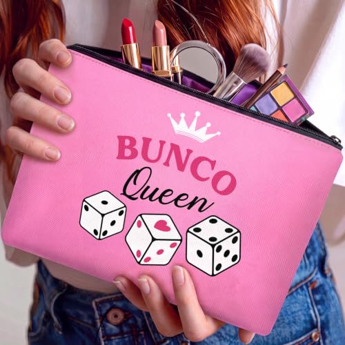 Reginary 12 Pcs Bunco Game Makeup Bags Funny Bunco Gifts | Dice Game Makeup Bags, Bunco Portable Pouch Cosmetic Bags, Travel Zipper Pouch, Christmas Birthday Present for Women - style: Bunco