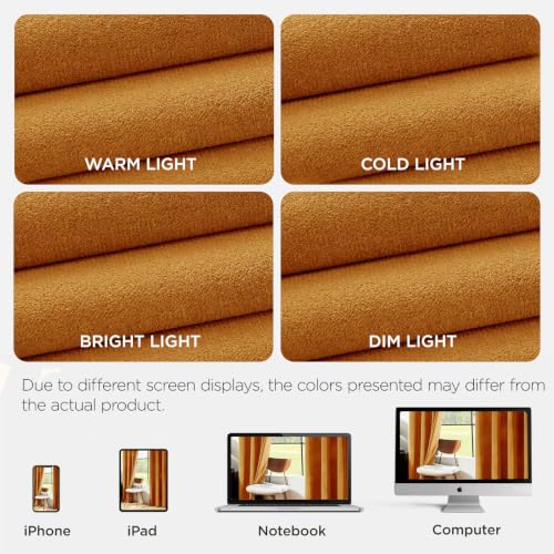 Joydeco Yellow Velvet Curtains 63 inch Length 2 Panels, Luxury Blackout Rod Pocket Thermal Insulated Window Curtains, Super Soft Room Darkening Drapes for Living Dining Room Bedroom,W52 x L63 inches - color: Rod Pocket | Golden Yellow, size: 52"W x 63"L (