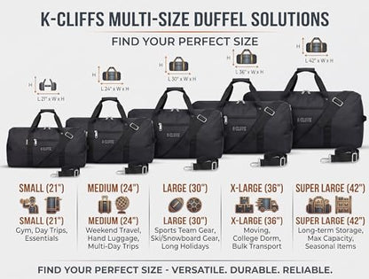 Heavy Duty Cargo Duffel Large Sport Gear Drum Set Equipment Hardware Travel Bag Rooftop Rack Bag - color: Black, size: 24" x 12" x 12"