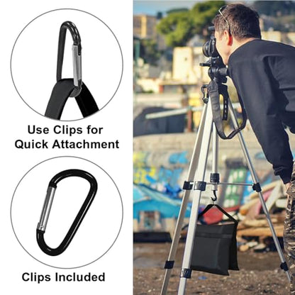 Eurmax USA 2-Pack Sandbag Weights,Photography SandBags for Light Stands and Video Equipments,Heavy Duty Saddlebags for Backdrop Stand,Tripod,Canopy,Umbrella Base,Fishing Chair and Picnic Table